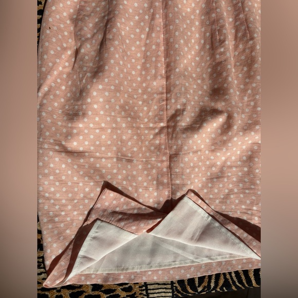 Anthropology COREY LYNN CALTER Polka Dot Skirt Pink White Size 6P - Picture 4 of 6